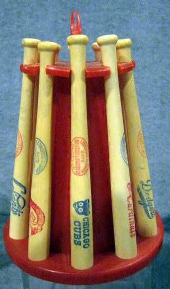 60's NATIONAL LEAGUE BAT RACK BANK