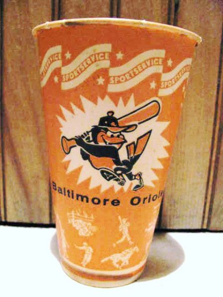 60'S BALTIMORE ORIOLES DRINKING CUP