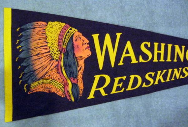 VINTAGE 40's/50s WASHINGTON REDSKINS PENNANT