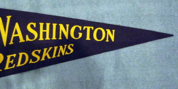 VINTAGE 40's/50s WASHINGTON REDSKINS PENNANT