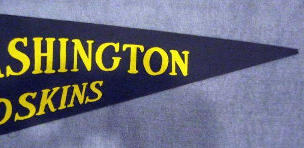 VINTAGE 40's/50s WASHINGTON REDSKINS PENNANT