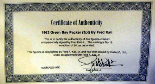 GREEN BAY PACKERS FRED KAIL DOWN-LINEMAN - 1962