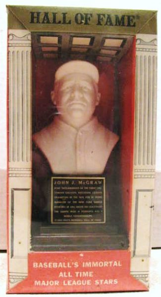 1963 JOHN McCRAW HALL OF FAME BUST SEALED IN BOX