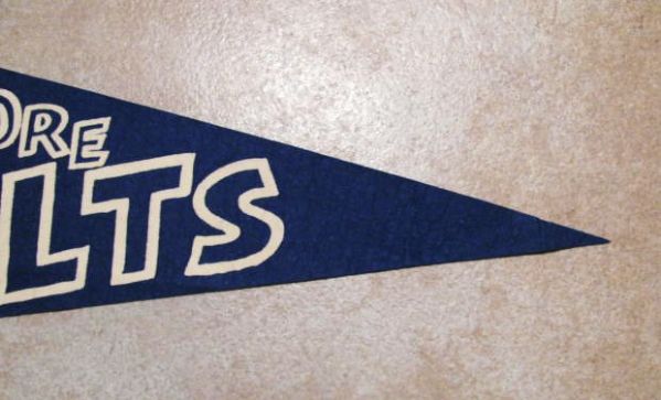 1960's BALTIMORE COLTS FOOTBALL PENNANT
