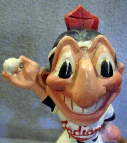1947 CLEVELAND INDIANS CHIEF WAHOO  MAZZOLINI STATUE
