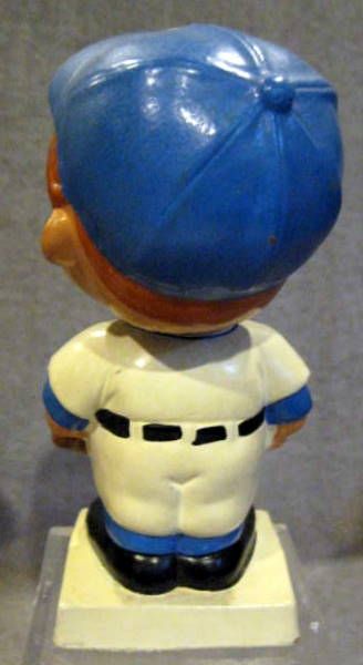 60's LOS ANGELES DODGERS WHITE BASE BOBBING HEAD w/DECAL