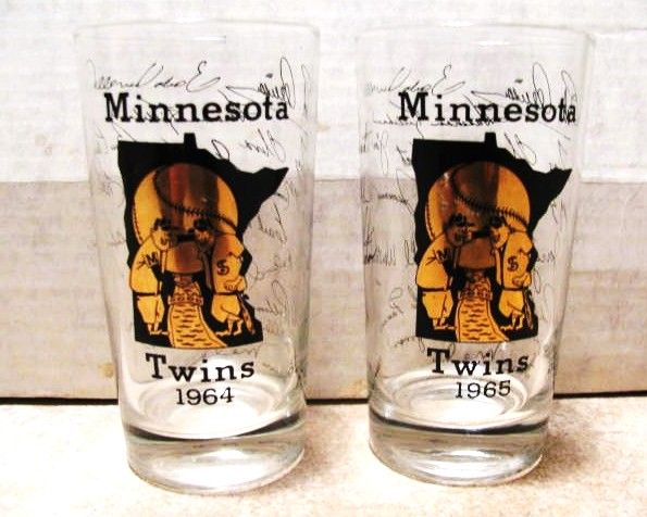 1964 AND 1965 MINNESOTA TWINS GLASSES 