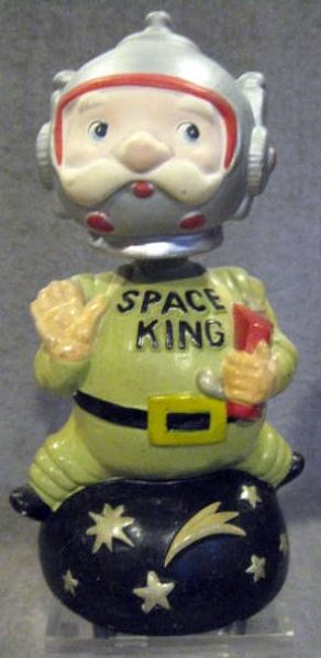 VINTAGE SPACE KING BOBBING HEAD / BANK - SCARCE!