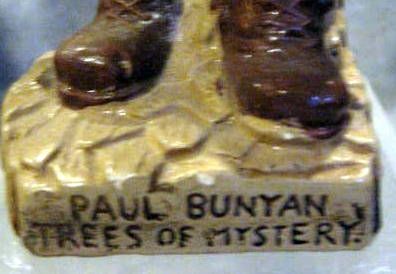 VINTAGE PAUL BUNYON TREES OF MYSTERY BOBBING HEAD