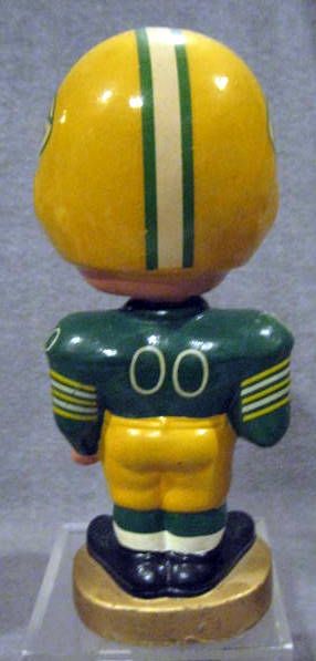 60's GREEN BAY PACKERS REALISTIC FACE BOBBING HEAD