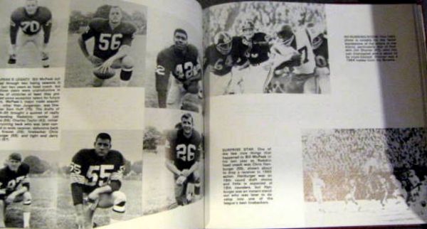 1974 HAIL TO THE REDSKINS BOOK w/SLEEVE