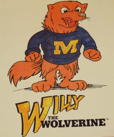 MICHIAGN WOLVERINES MASCOT STUFFED WOLVERINE