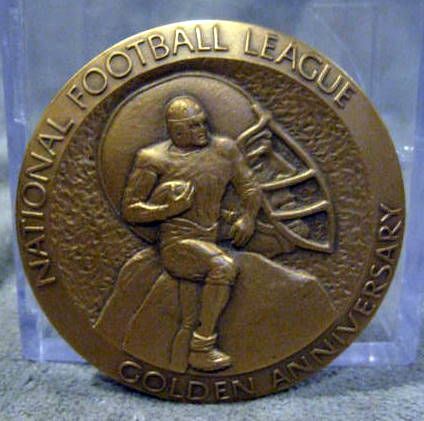 1969 NFL GOLDEN ANNIVERSARY MEDALLION