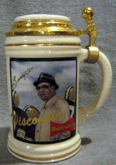 VINCE LOMBARDI LIMITED EDITION BUDWEISER STEIN