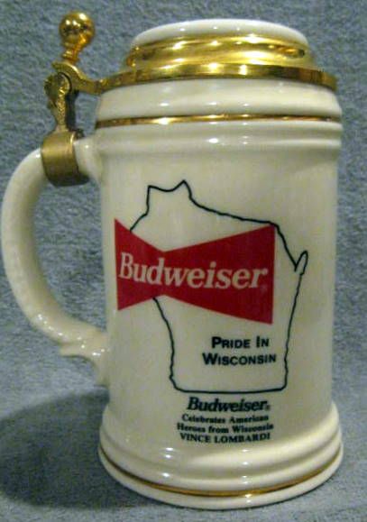 VINCE LOMBARDI LIMITED EDITION BUDWEISER STEIN