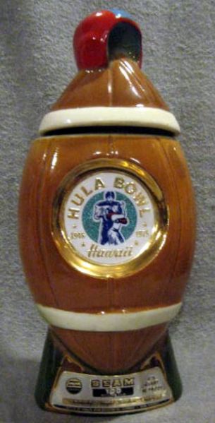 1975 HULA BOWL COMMEMORATIVE DECANTER