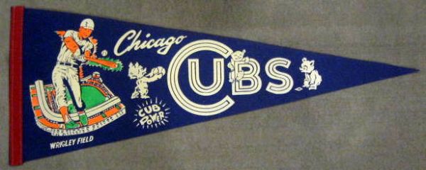 60's CHICAGO CUBS PENNANT