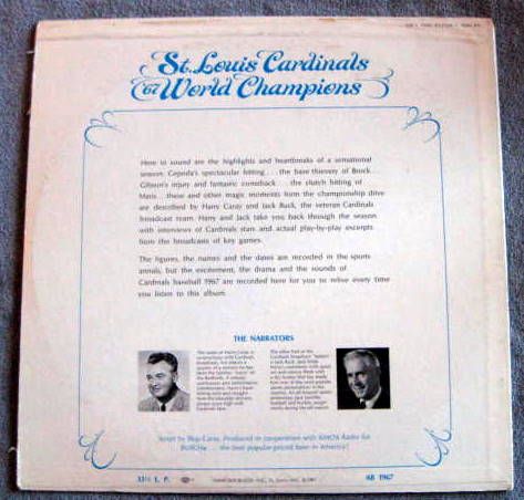 Lot Detail St Louis Cardinals World Champions Record Album