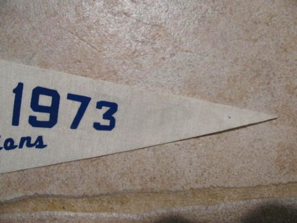 1973 NEW YORK METS NATIONAL LEAGUE CHAMPIONS TEAM PICTURE PENNANT