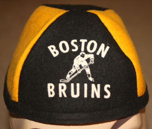 Vintage 60's Boston Bruins Felt Beanie