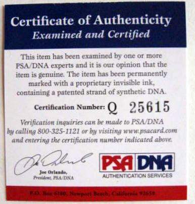 VINTAGE CASEY STENGEL DUAL SIGNED BASEBALL SHAPED CARD w/PSA/DNA COA