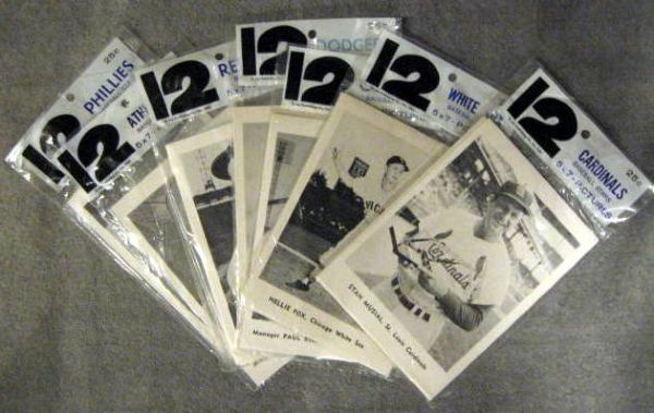 1961 MAJOR LEAGUE BASEBALL PHOTO PACKS- 7 TEAMS - SEALED!