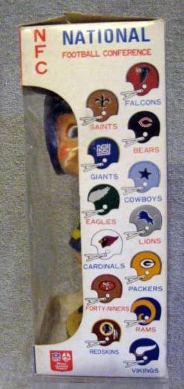 1975 SAN DIEGO CHARGERS BOBBLE HEAD w/BOX