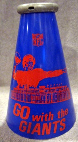 60's NEW YORK GIANTS MEGAPHONE