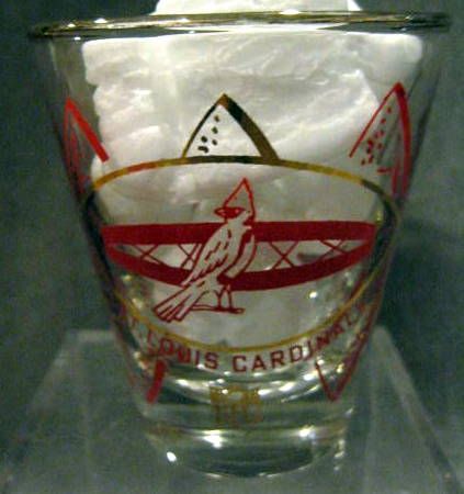 60's ST. LOUIS CARDINALS HEDY SHOT GLASS