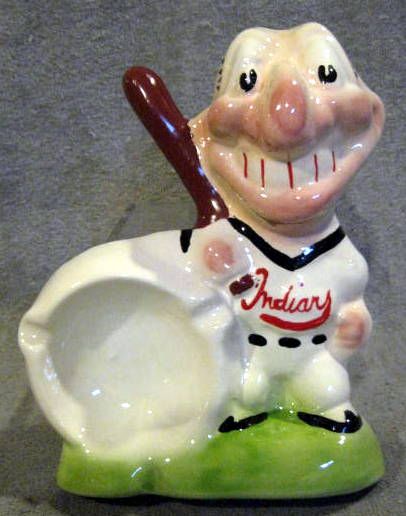 VINTAGE 50's CLEVELAND INDIANS ASHTRAY