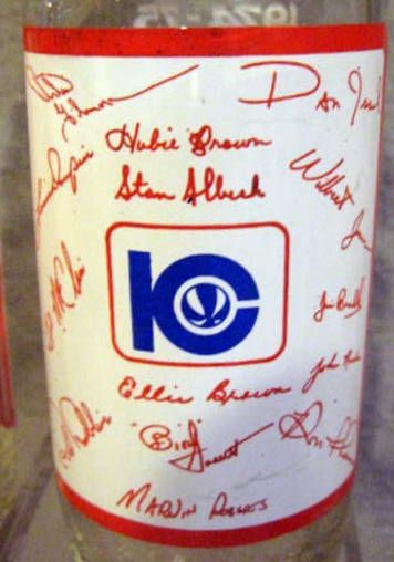 1974/75 ABA KENTUCKY COLONELS ABA CHAMPIONS SODA BOTTLES - 2