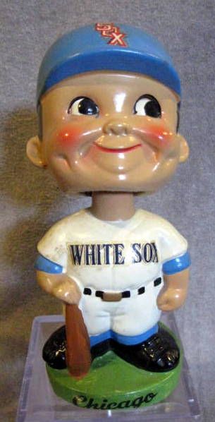 60's CHICAGO WHITE SOX GREEN BASE BOBBING HEAD