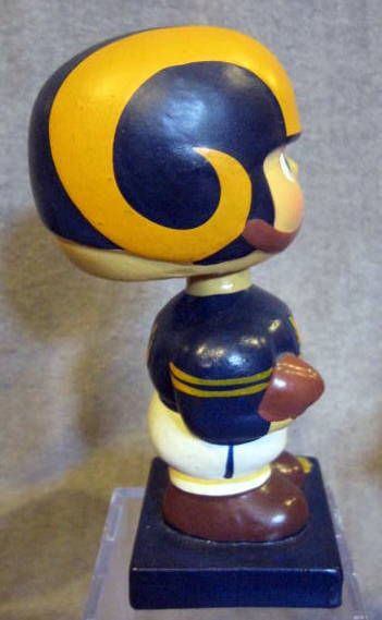 60's LOS ANGELES RAMS SQUARE BASE BOBBING HEAD