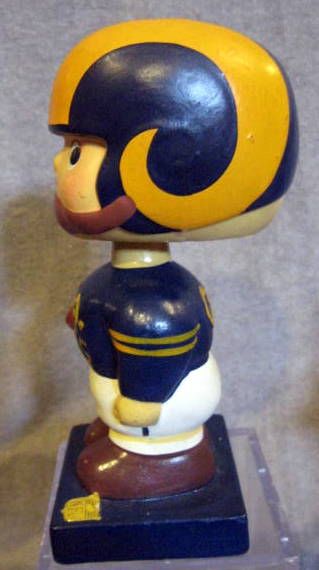 60's LOS ANGELES RAMS SQUARE BASE BOBBING HEAD