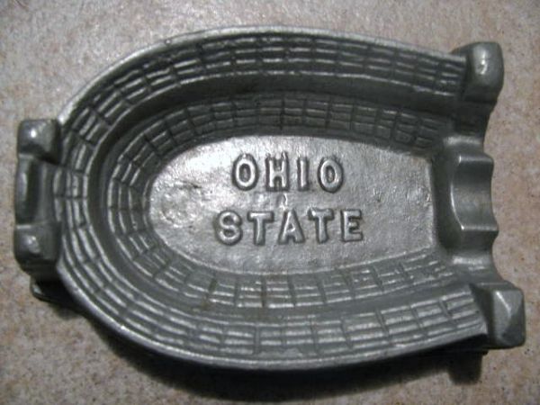 VINTAGE OHIO STATE FOOTBALL STADIUM ASHTRAY