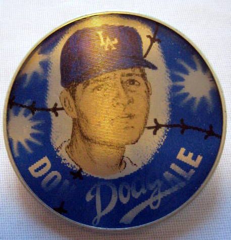 VINTAGE 60's SANDY KOUFAX & DON DRYSDALE FLICKER PINS