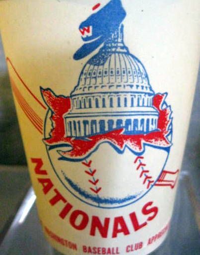 VINTAGE 50's WASHINGTON NATIONALS DIXIE CUPS - 2