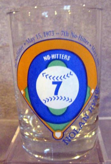 VINTAGE NOLAN RYAN CAREER CELEBRATION GLASSES - 3