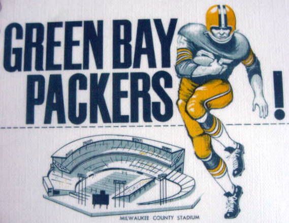 1962 GREEN BAY PACKERS PLACE MAT