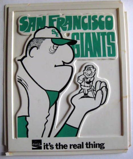 VINTAGE SAN DIEGO PADRES & SAN FRANCISCO GIANTS COCA-COLA PLAQUES