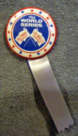 1966 WORLD SERIES PIN- ORIOLES/DODGERS