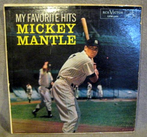 1958 MICKEY MANTLE RECORD ALBUM