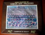 RARE -1961 GREEN BAY PACKERS "WORLD CHAMPIONS" ADVERTISING PLAQUE