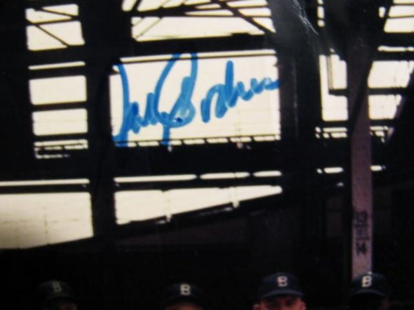 1955 BROOKLYN DODGERS TEAM SIGNED PHOTO w/JSA LOA