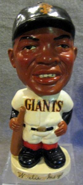 60's WILLIE MAYS BOBBING HEAD - SIGNED w/JSA COA