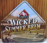 WILLIE MAYS SIGNED PETES WICKED SUMMER BREW SIGN w/ JSA COA