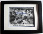 MICKEY MANTLE SIGNED "SAFE AT HOME" LOBBY CARD - FRAMED w/JSA LOA