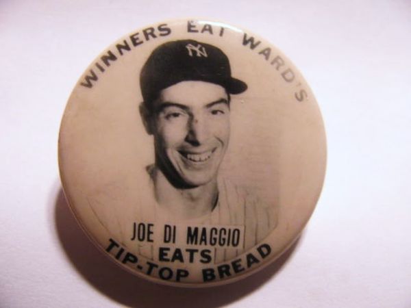 1939 JOE DIMAGGIO TIP TOP BREAD PIN