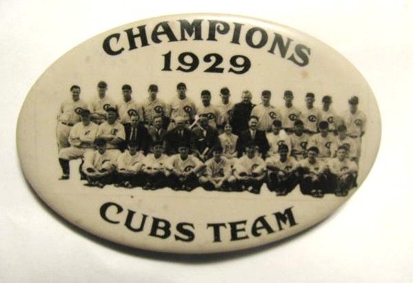 1929 CHICAGO CUBS N.L. CHAMPIONS TEAM PHOTO PIN