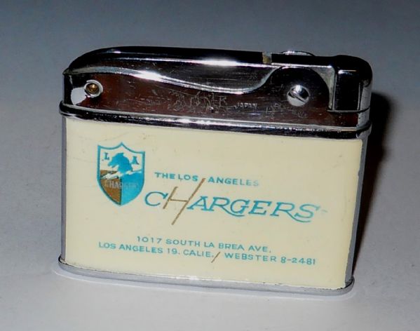 1960 LOS ANGELES CHARGERS FOOTBALL LIGHTER